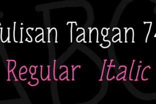 Tulisan Tangan 74: Creative Handwriting for Modern Projects